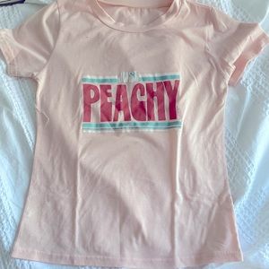 Just peachy graphic tee